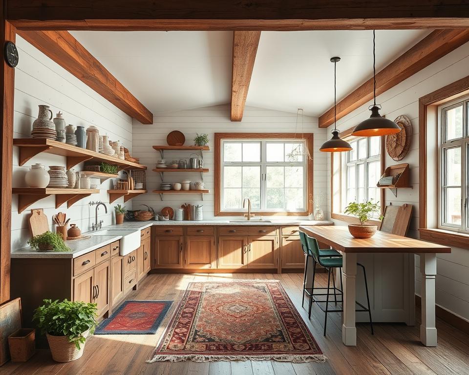 farmhouse chic kitchen