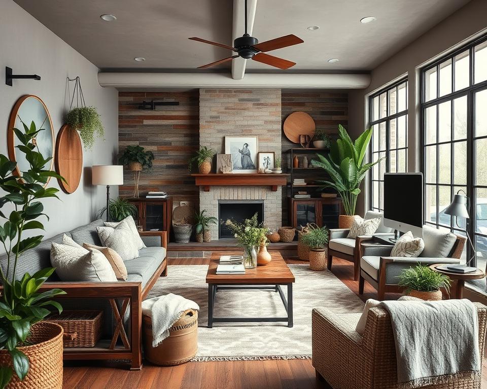 industrial farmhouse decor
