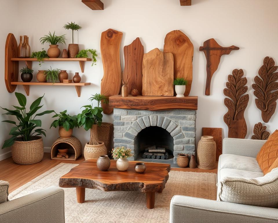 natural wood home decor