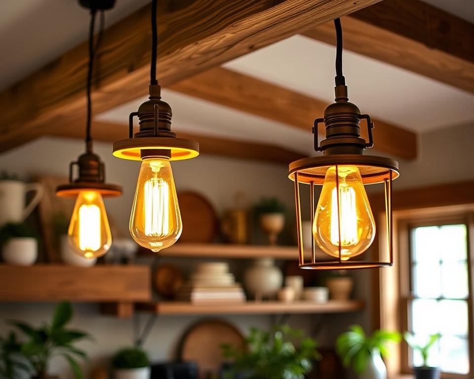 DIY farmhouse lighting fixtures