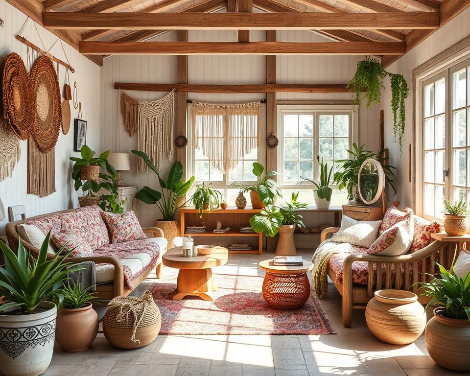 boho farmhouse interior inspiration