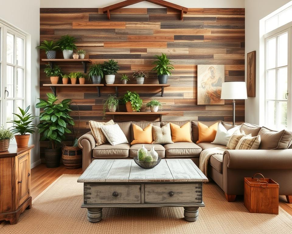 distressed wood decor