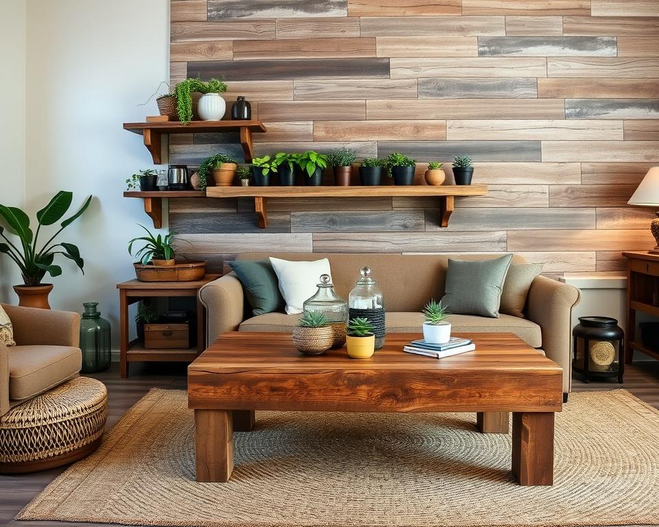 distressed wood decor