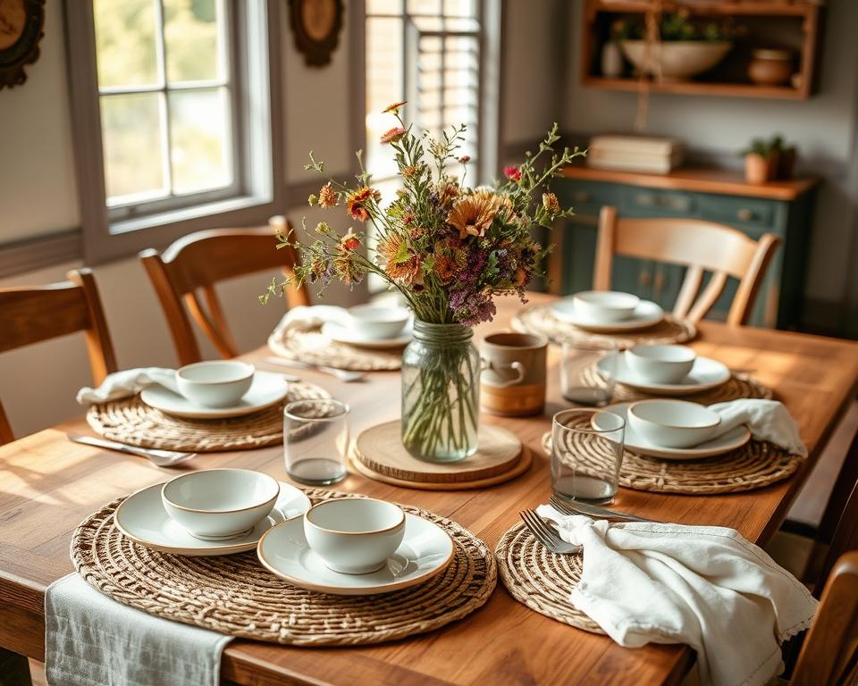farmhouse table decor