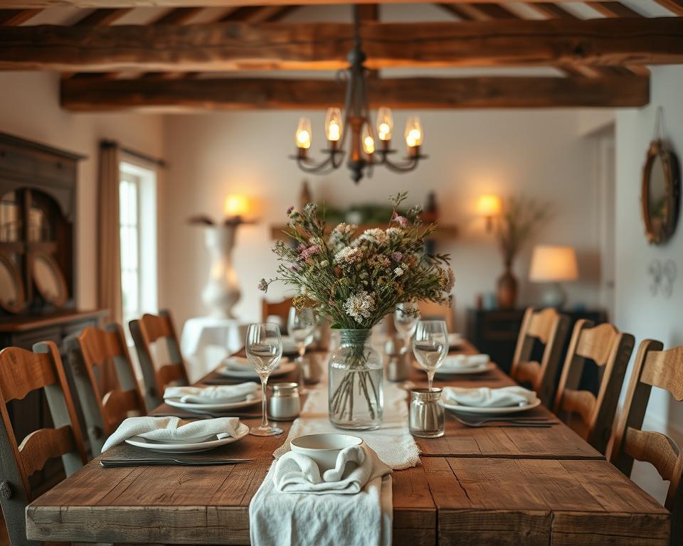farmhouse table decor