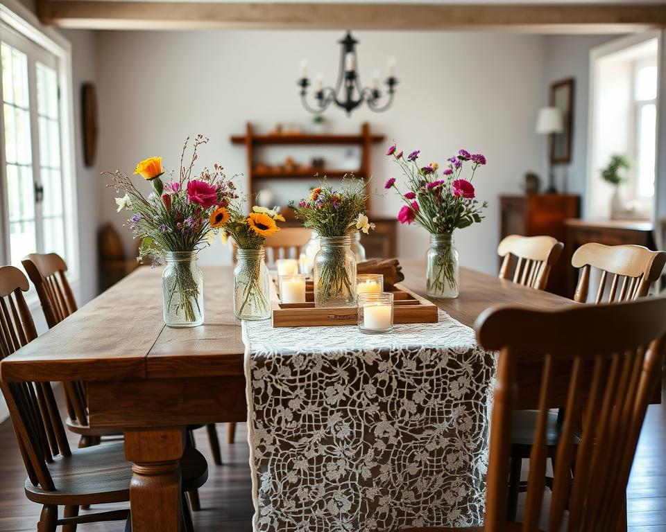 farmhouse table decor
