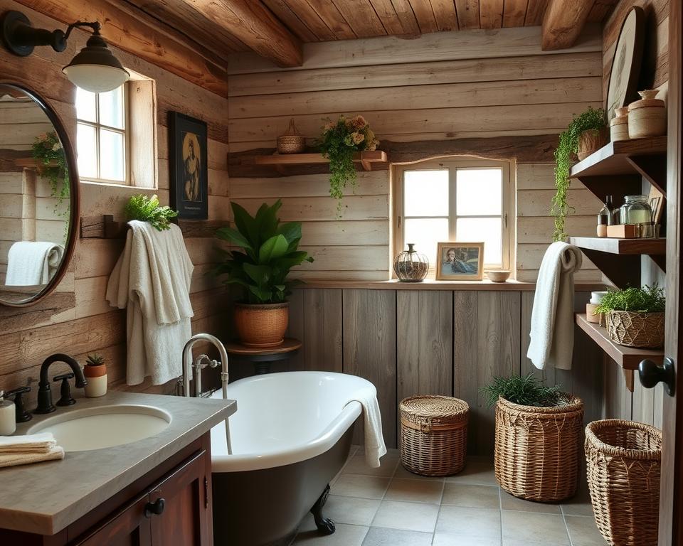 rustic bathroom decor