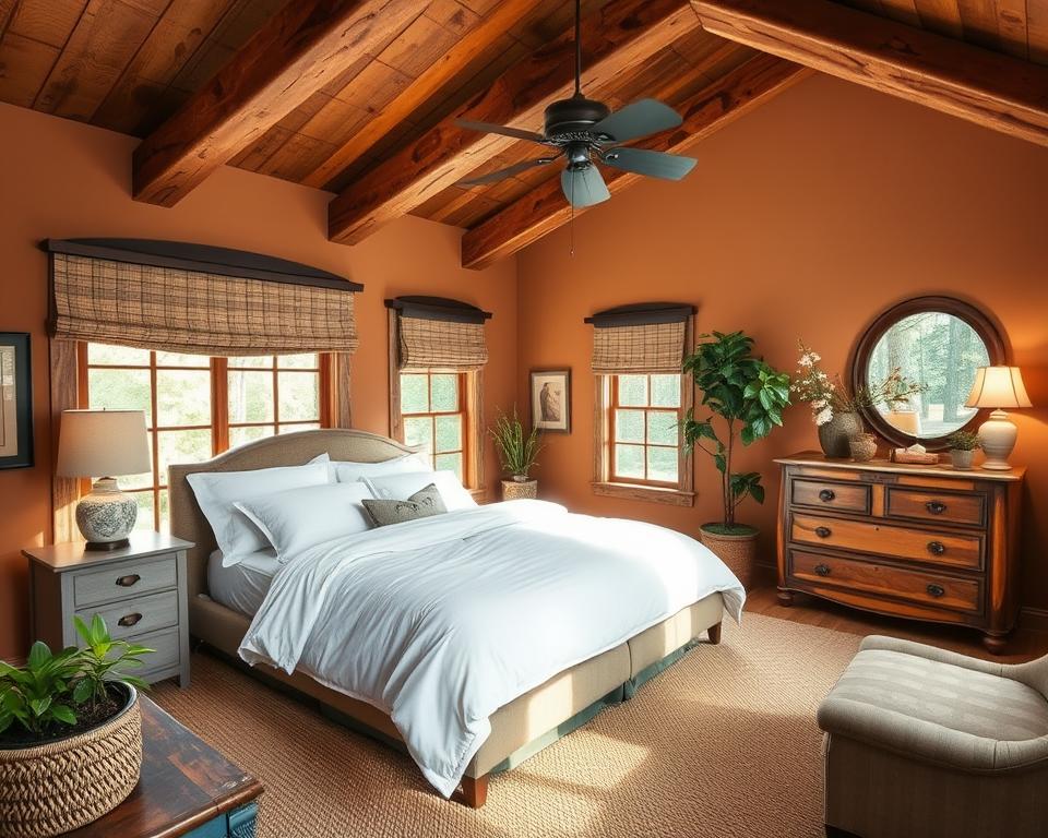 rustic chic bedroom