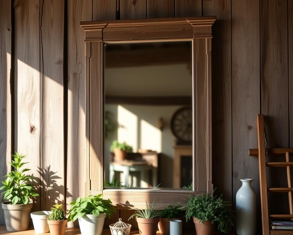 rustic farmhouse mirror