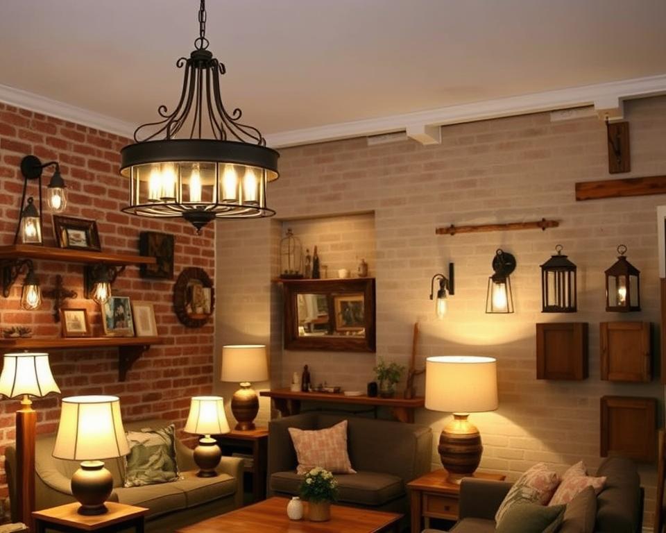 rustic lighting fixtures