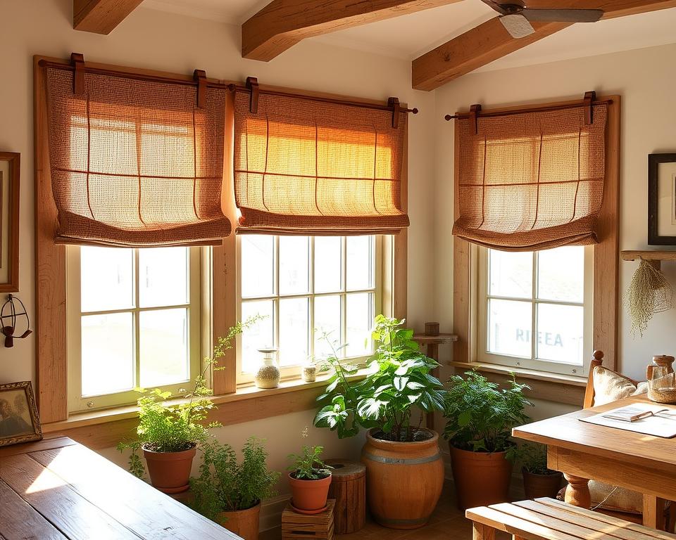 rustic window coverings
