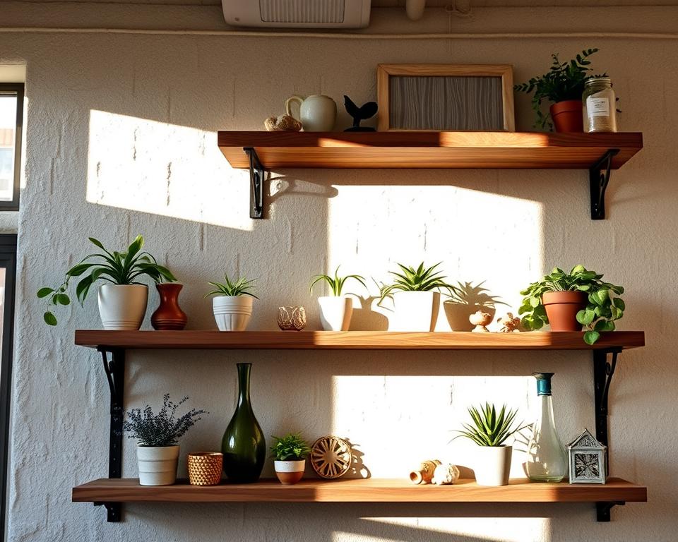 DIY open shelving