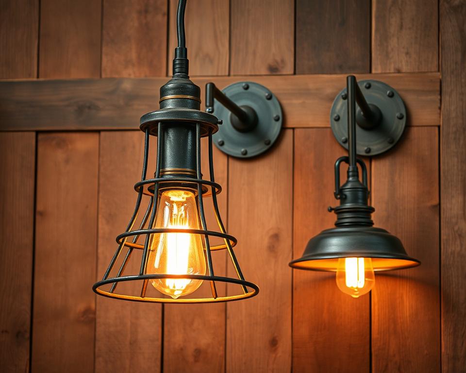 Industrial farmhouse lighting fixtures