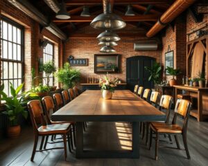 Combining Metal and Wood: The Heart of Industrial Farmhouse Style