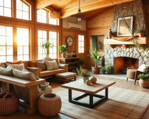 Mixing Light and Dark Wood Tones in Farmhouse Decor