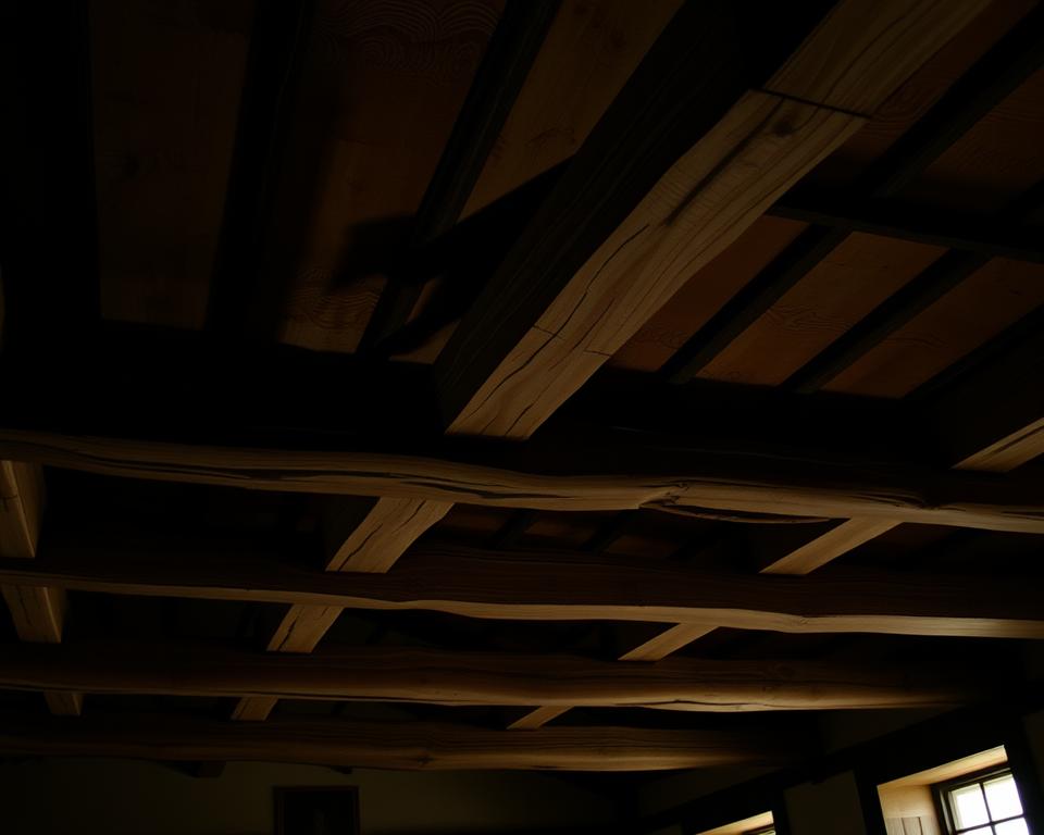 rustic ceiling beams