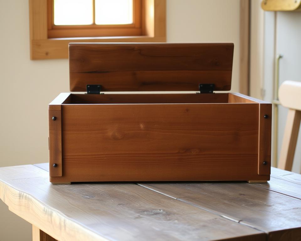 wooden storage box